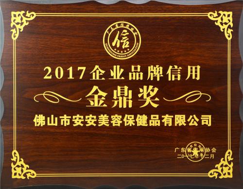 2017 Corporate Brand Credit Golden Tripod Award