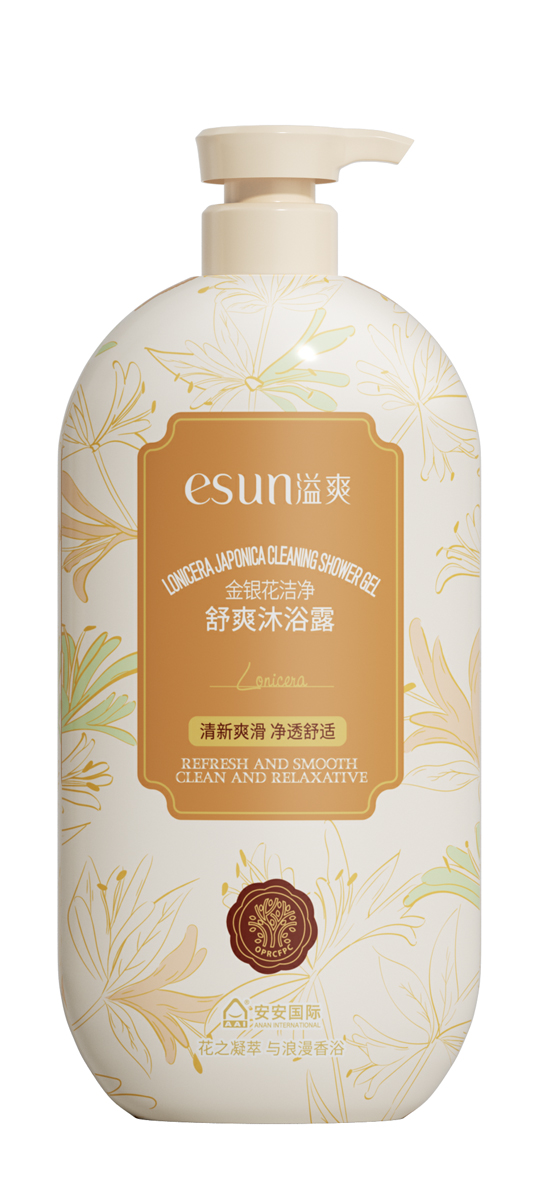 必赢亚洲国际金银花干净舒爽洗澡露